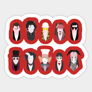 johnny depp Sticker